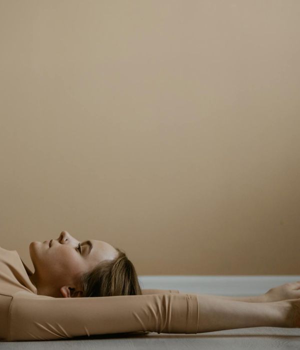Woman in a serene yoga pose, embodying harmony and balance.